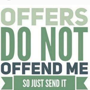 ALL OFFERS Accepted, I will accept or counter back with my lowest price.